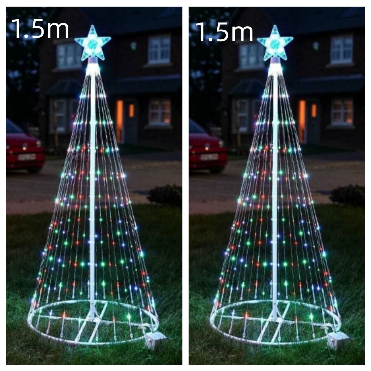 Multi Colour LED Animated Outdoor Christmas Tree Lights