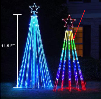 Multi Colour LED Animated Outdoor Christmas Tree Lights