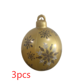 60cm Outdoor Inflatable Christmas Ornament Ball in PVC