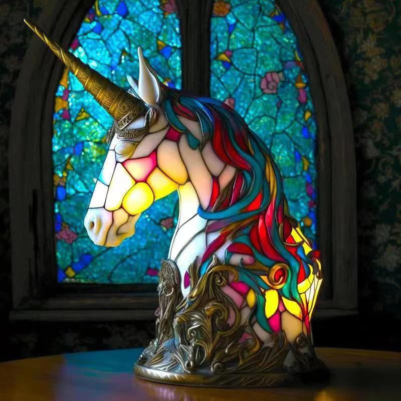 3D Animal Table Lamp With Colourful Light, Vintage Night Light