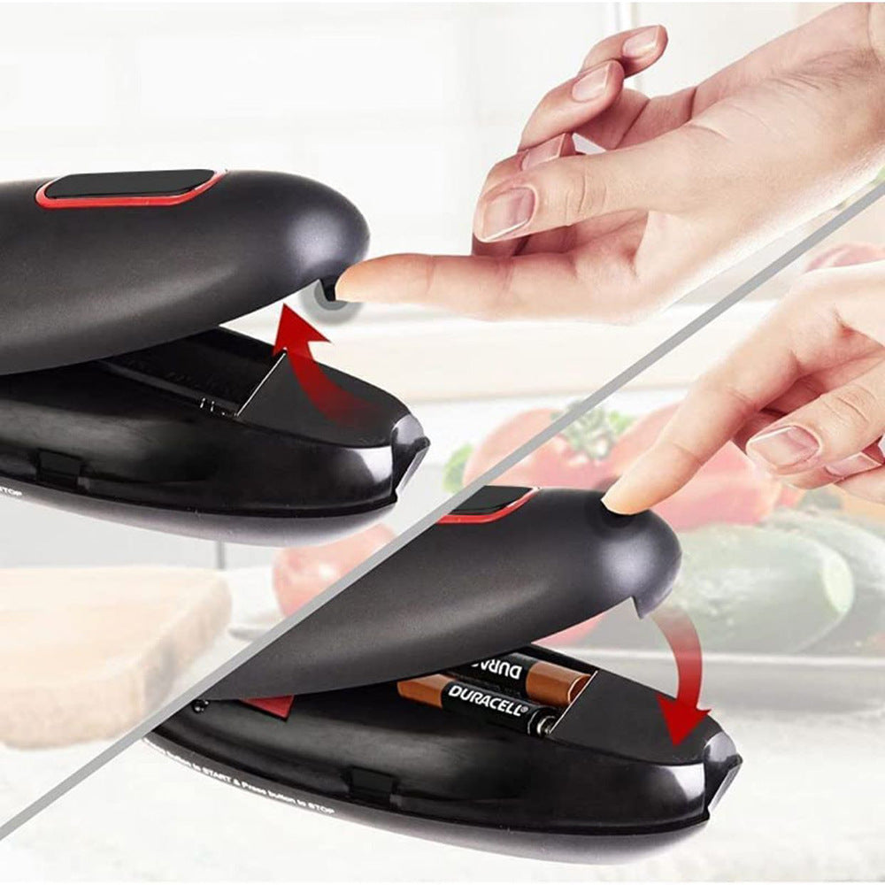 Electric Can Opener With One-Touch Hands-Free Operation