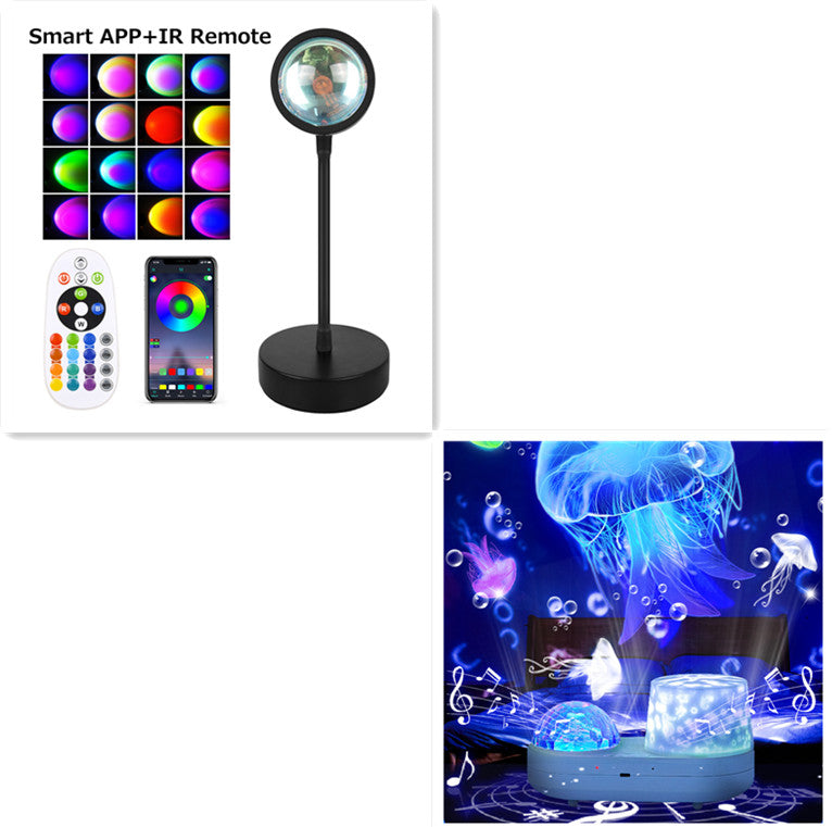 Sunset Projection Lamp Night Light for Wall Decoration, 20 Styles