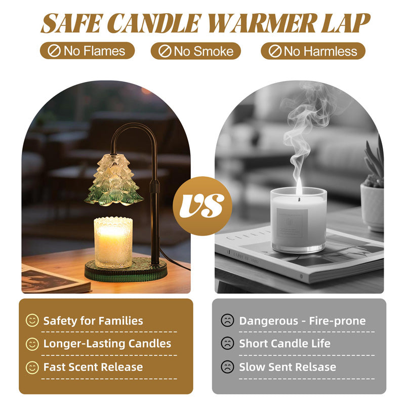 Candle Warmer Lamp With Timer and Dimmer, Adjustable Height