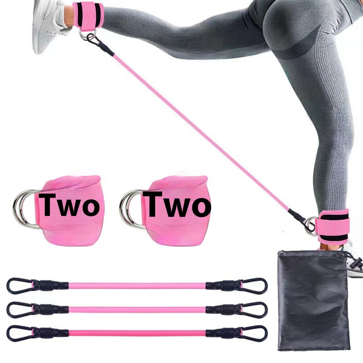 Ankle Strap Resistance Bands for Hips, Legs and Glute Training