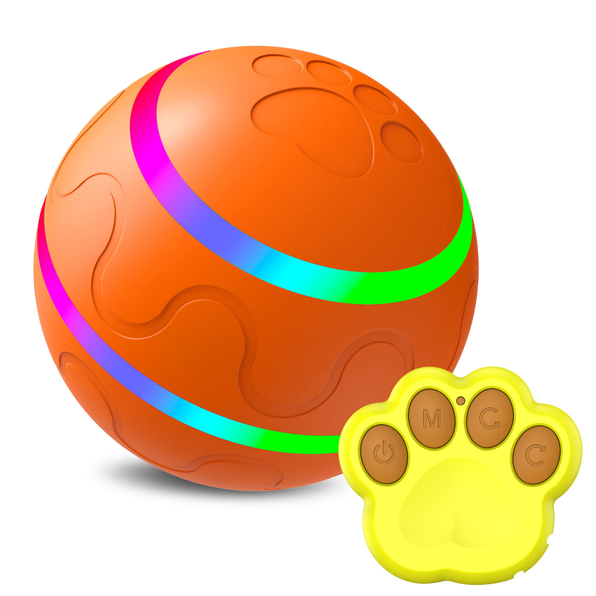 USB Rechargeable Smart Cat Ball Toy, Self-Rotating Interactive Play