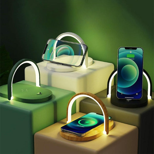 3-in-1 Foldable Wireless Charger Night Light and Reading Lamp