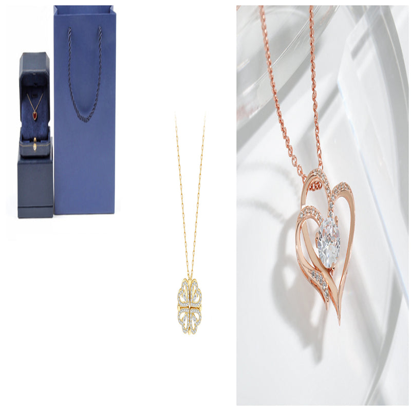 Detachable Four-Leaf Clover Necklace for Women, Multi-Wear Style