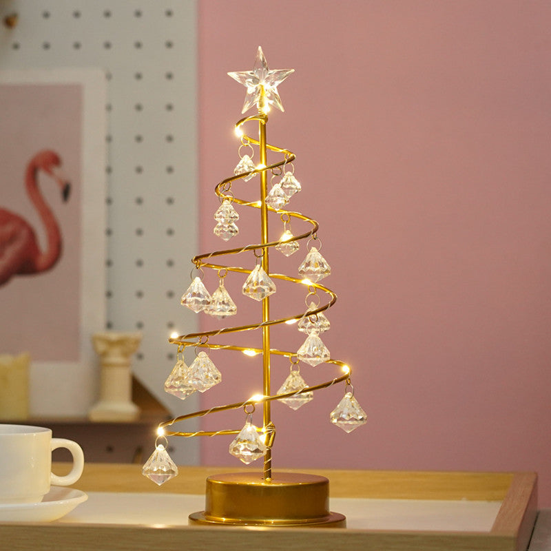 Crystal Christmas Tree LED Fairy Lights for Bedrooms Indoors