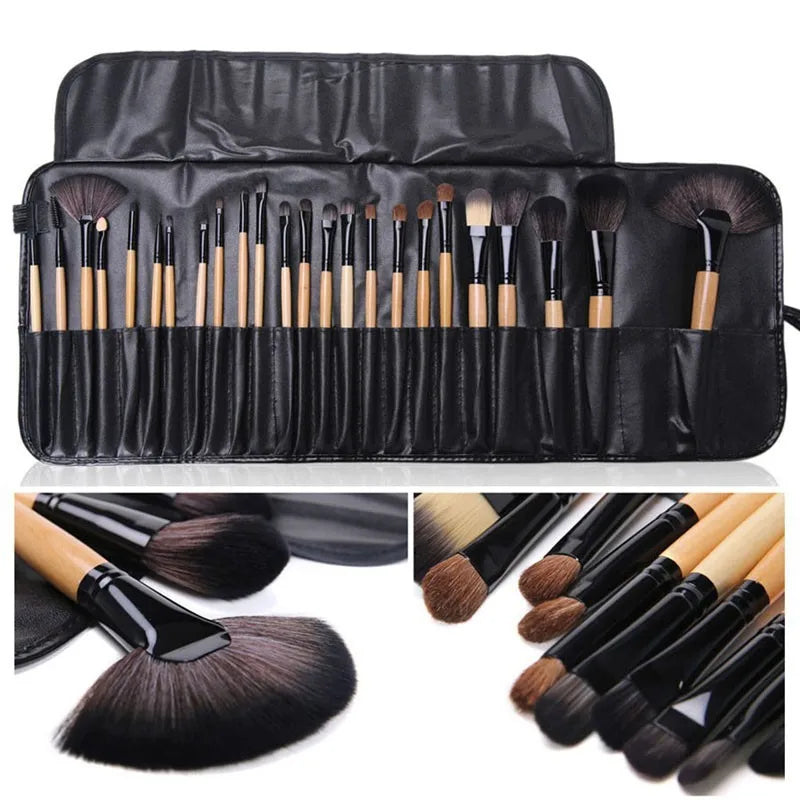 24-Piece Professional Makeup Brush Set in Gift Bag