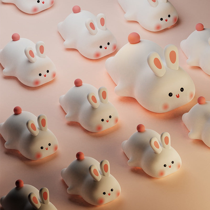 Cute Silicone Touch Night Light for Kids with Soft Squishy Finish