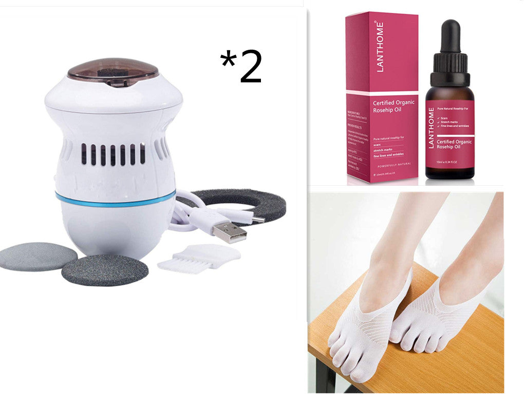 Electric Foot File Grinder with Vacuum and USB Charging