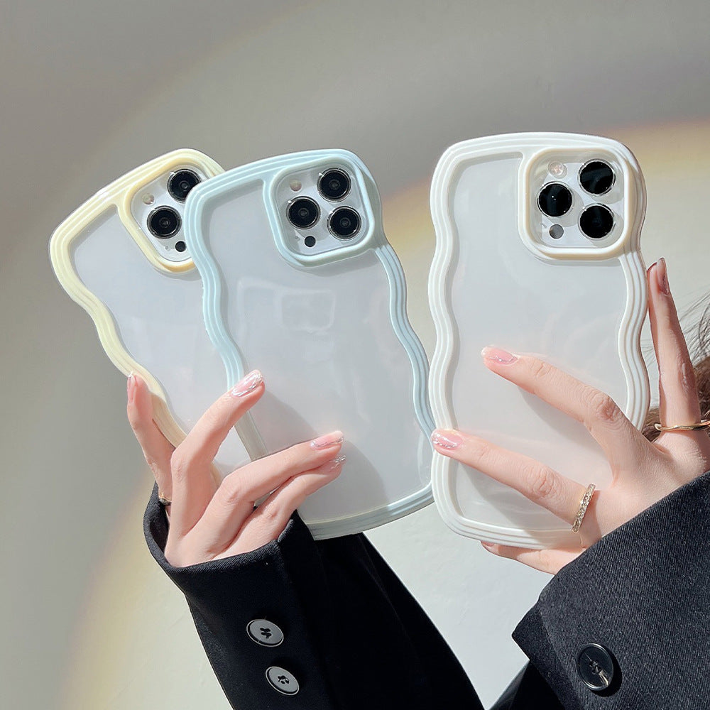 Wave Border Phone Case in Candy Colours with Full Protection