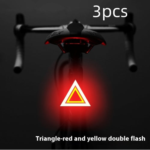USB Rechargeable Bicycle Tail Light in Nine Creative Designs