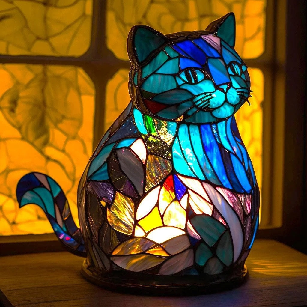 3D Animal Table Lamp With Colourful Light, Vintage Night Light