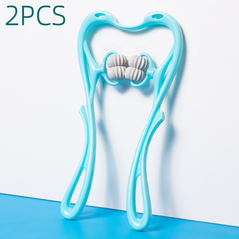 Manual Six-Wheel Neck Massager Roller, Handheld Tool