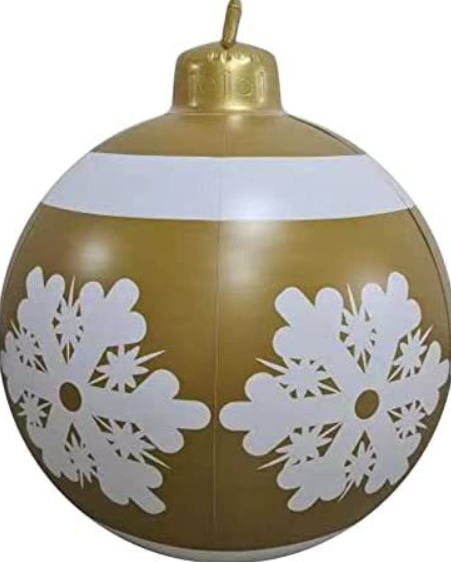 60cm Outdoor Inflatable Christmas Ornament Ball in PVC