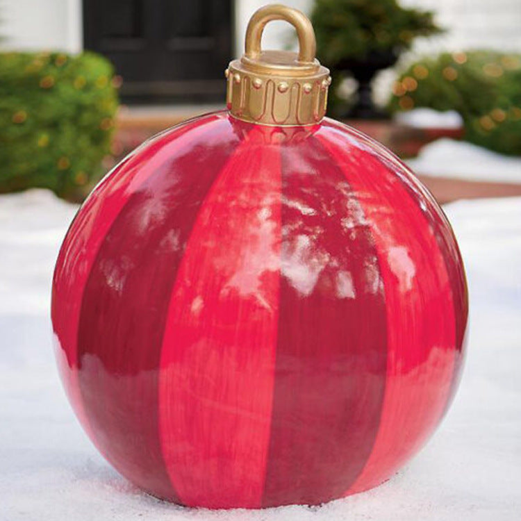 60cm Outdoor Inflatable Christmas Ornament Ball in PVC