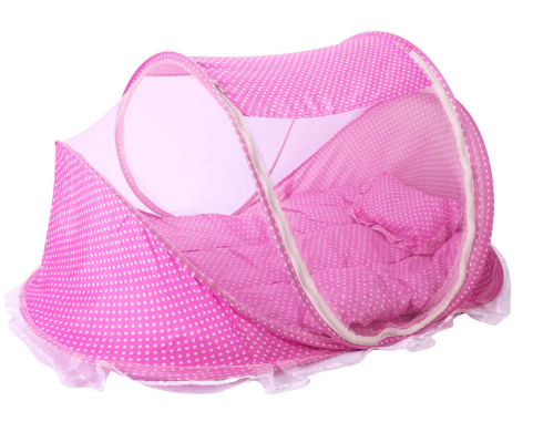 Foldable Baby Bed Net With Pillow Net 2 Piece Set