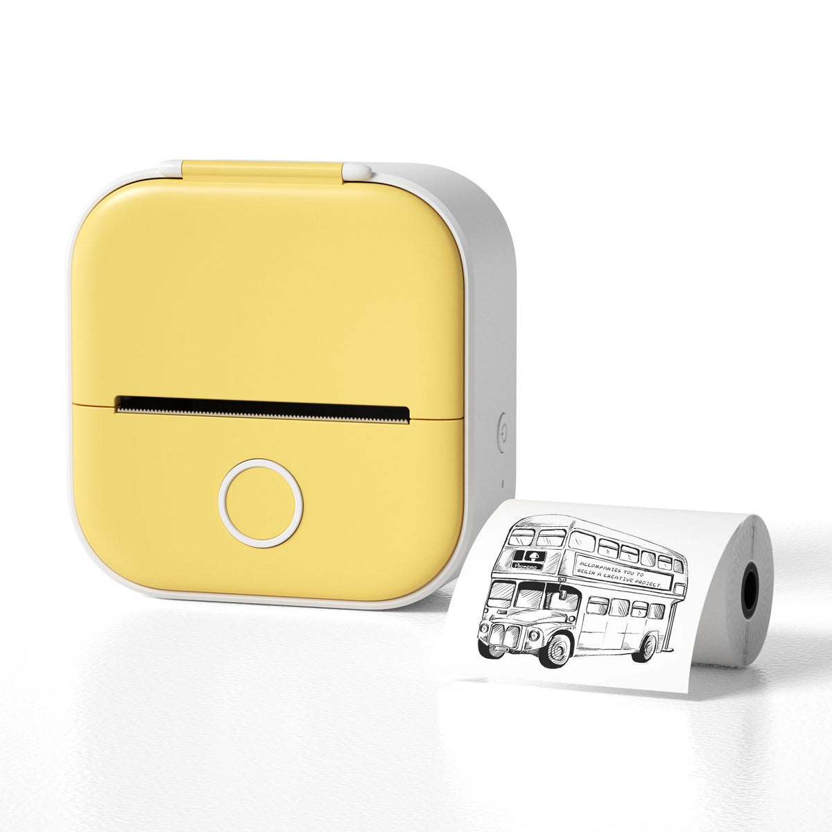 Portable Mini Bluetooth Thermal Label Printer, Inkless Printing