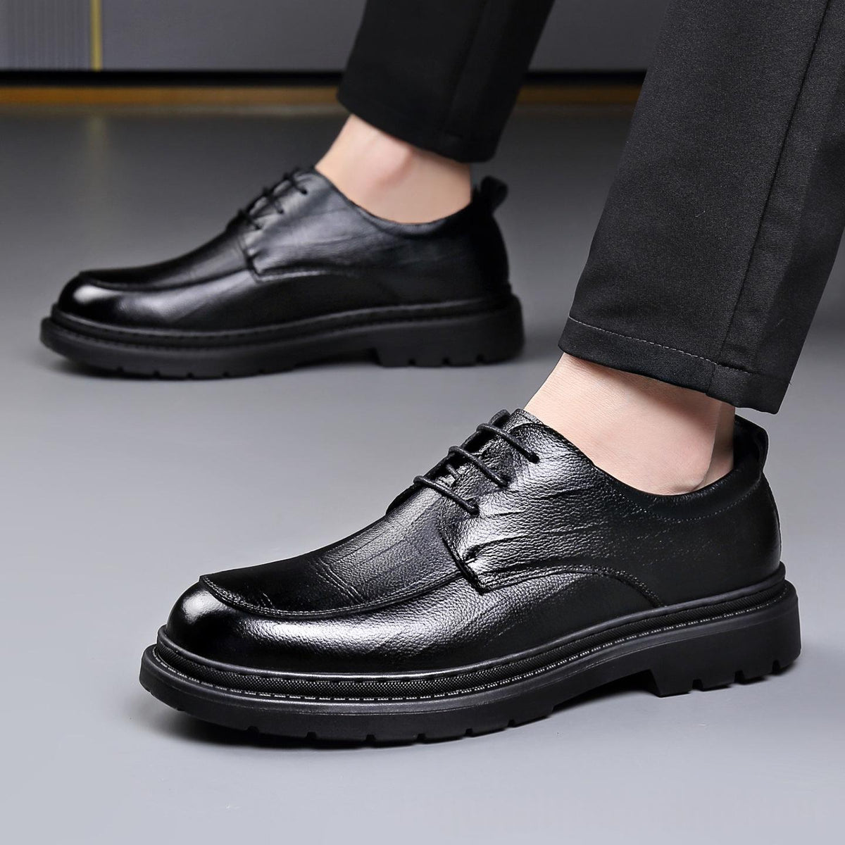 Men's Business Formal and Casual Full-Grain Leather Shoes