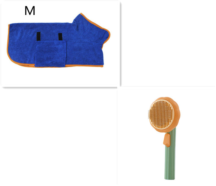 Self-Cleaning Steel Wire Cat Brush for Grooming, Hand-Held Comb