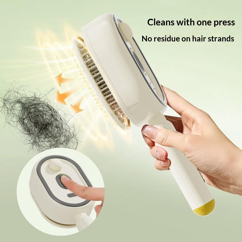Electric Airbag Massage Comb With Mist Spray, Anti-Tangle