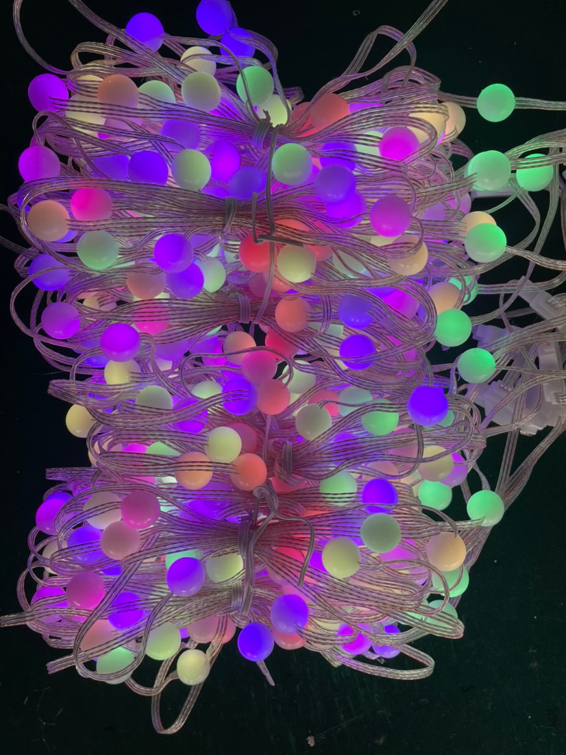 Smart LED RGB Curtain String Lights with Bluetooth App Control