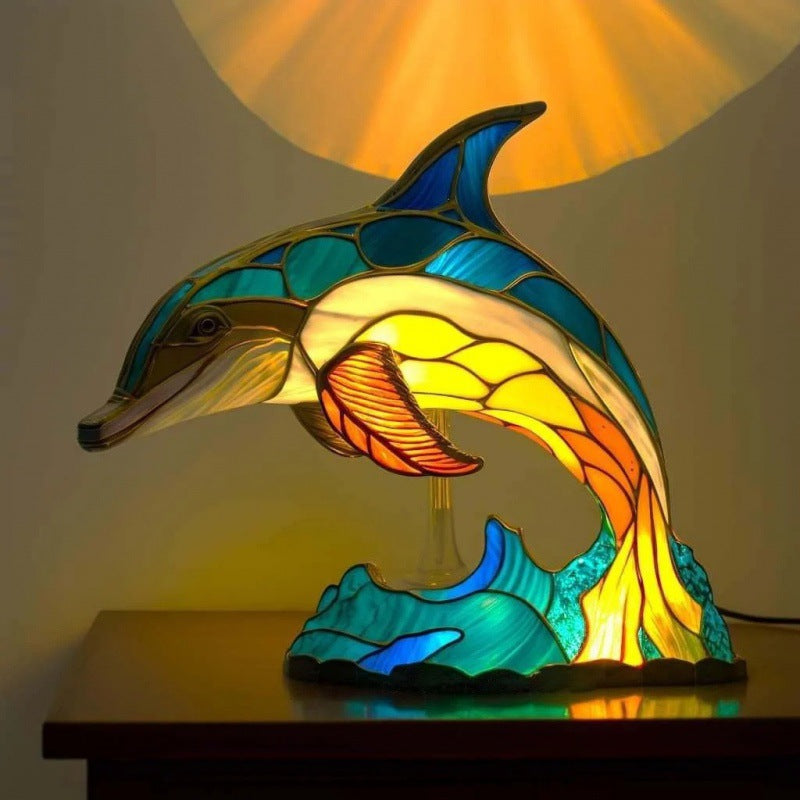 3D Animal Table Lamp With Colourful Light, Vintage Night Light