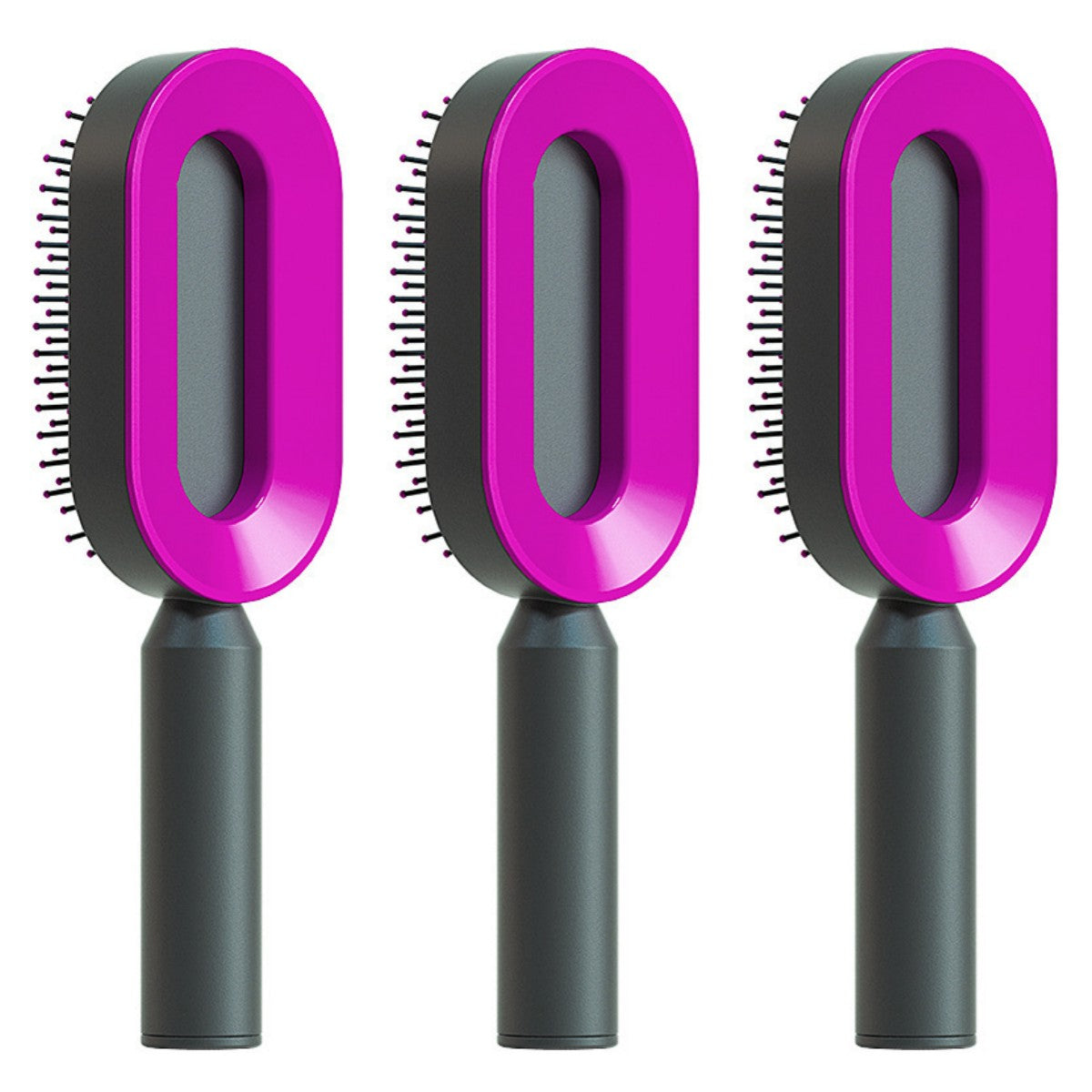 Self-Cleaning Airbag Hair Brush With Scalp Massage, Anti-Static