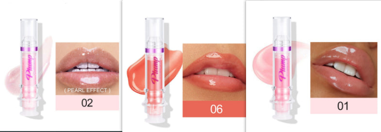Glossy Tube Lip Gloss, Rich Colour Mirror Finish Liquid