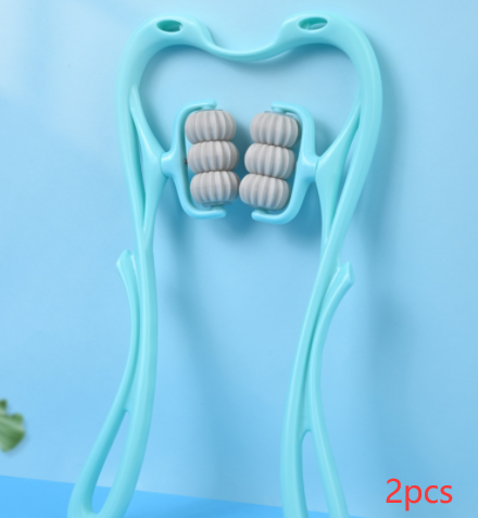 Manual Six-Wheel Neck Massager Roller, Handheld Tool