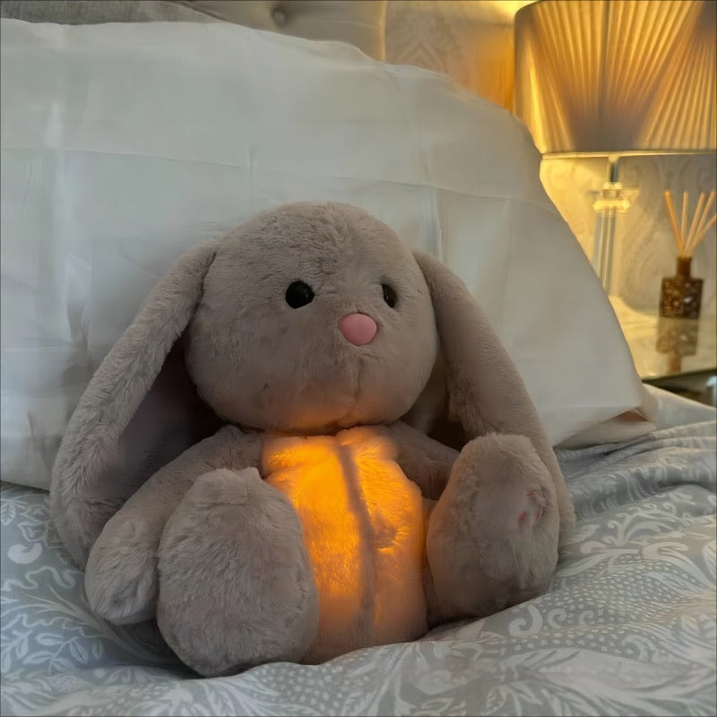 Breathing Bunny Plush Toy With Soft Moving Belly