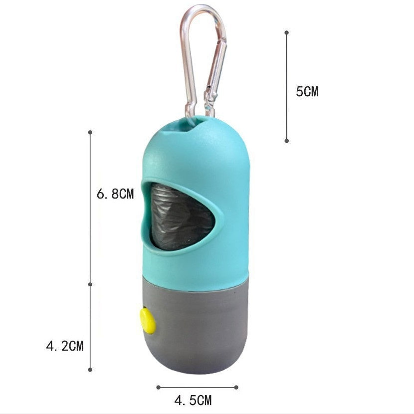 LED Light Pet Waste Bag Dispenser with Bags for Dogs and Cats
