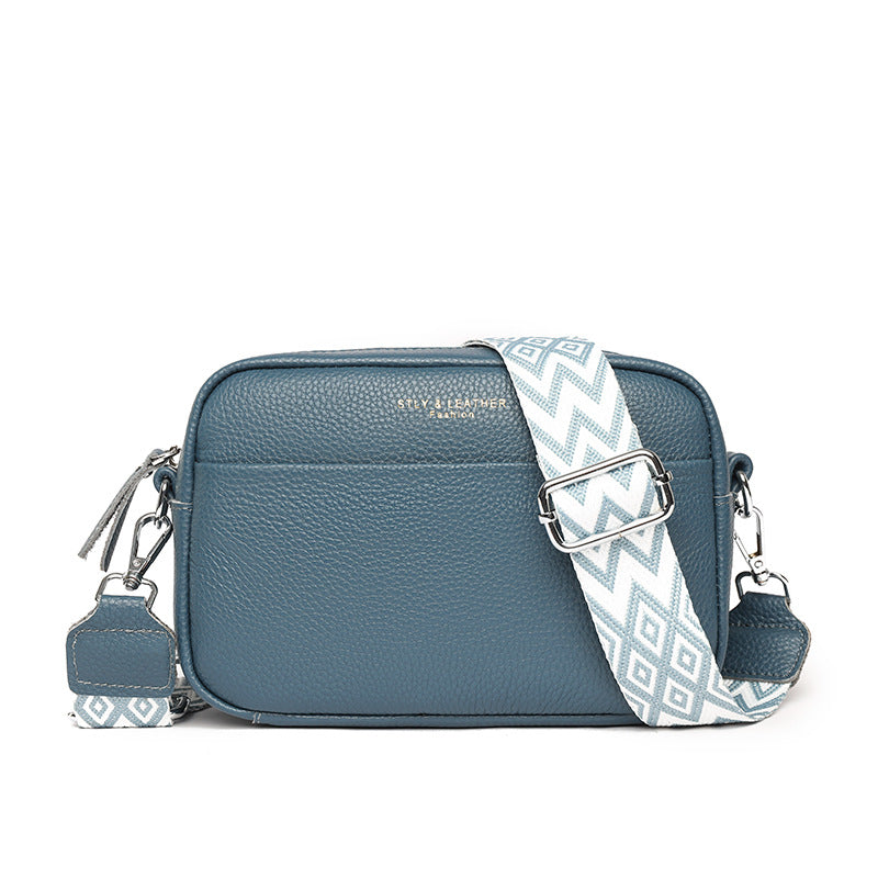Women's Rhombus Embroidered Small Square Crossbody Bag