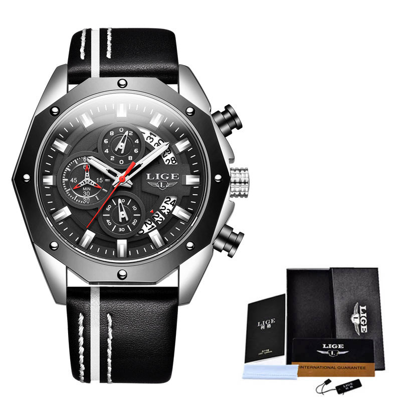 Men's Silicone Sport Quartz Watch, Luxury Look Casual Wristwatch