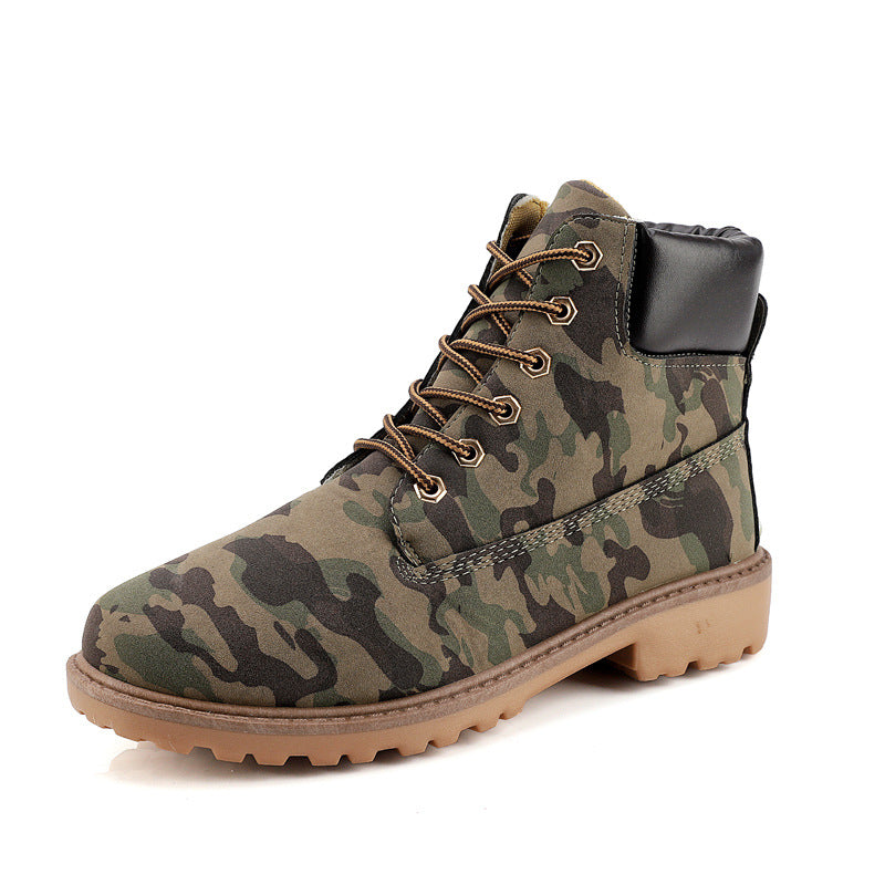 Men's High-Top Snow Boots with Extra Thick Warm Lining