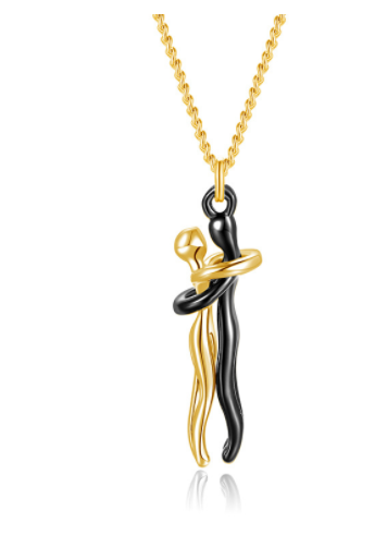 Love Hug Necklace For Couples, Simple Clavicle Chain Gift