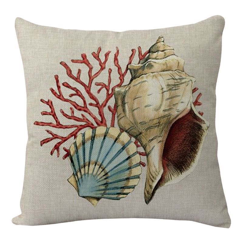 Sea Turtle Print Cushion Cover, Soft Throw Pillow Case