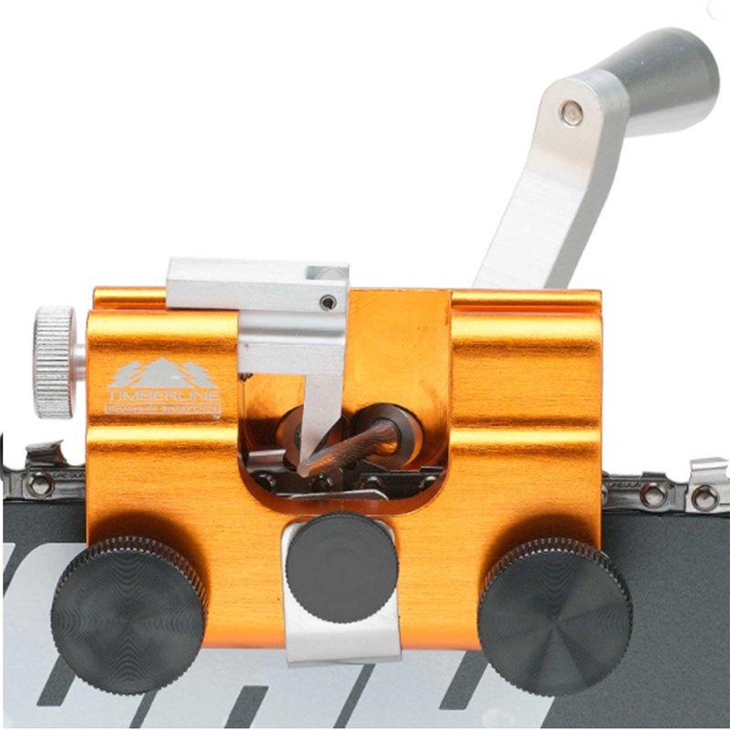 Chainsaw Chain Sharpener with Hand Crank for Precise Sharpening