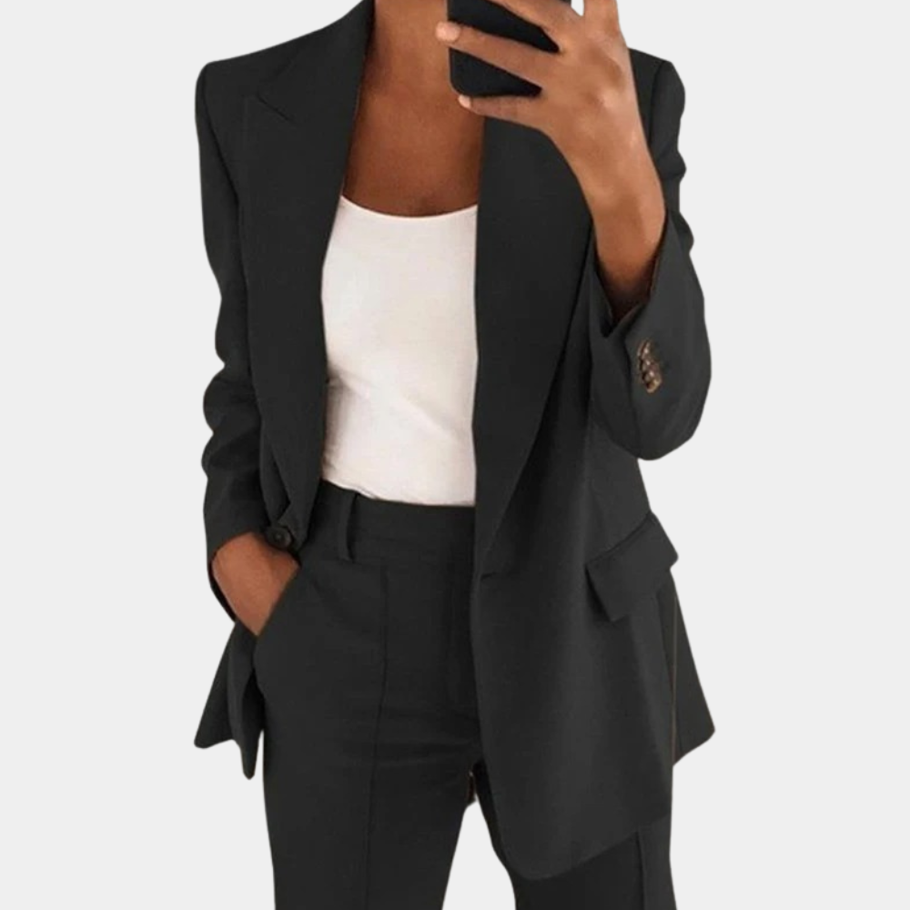 Women's Two-Piece Set with Elastic Waistband and Loose Top