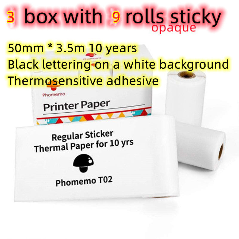 Portable Mini Bluetooth Thermal Label Printer, Inkless Printing