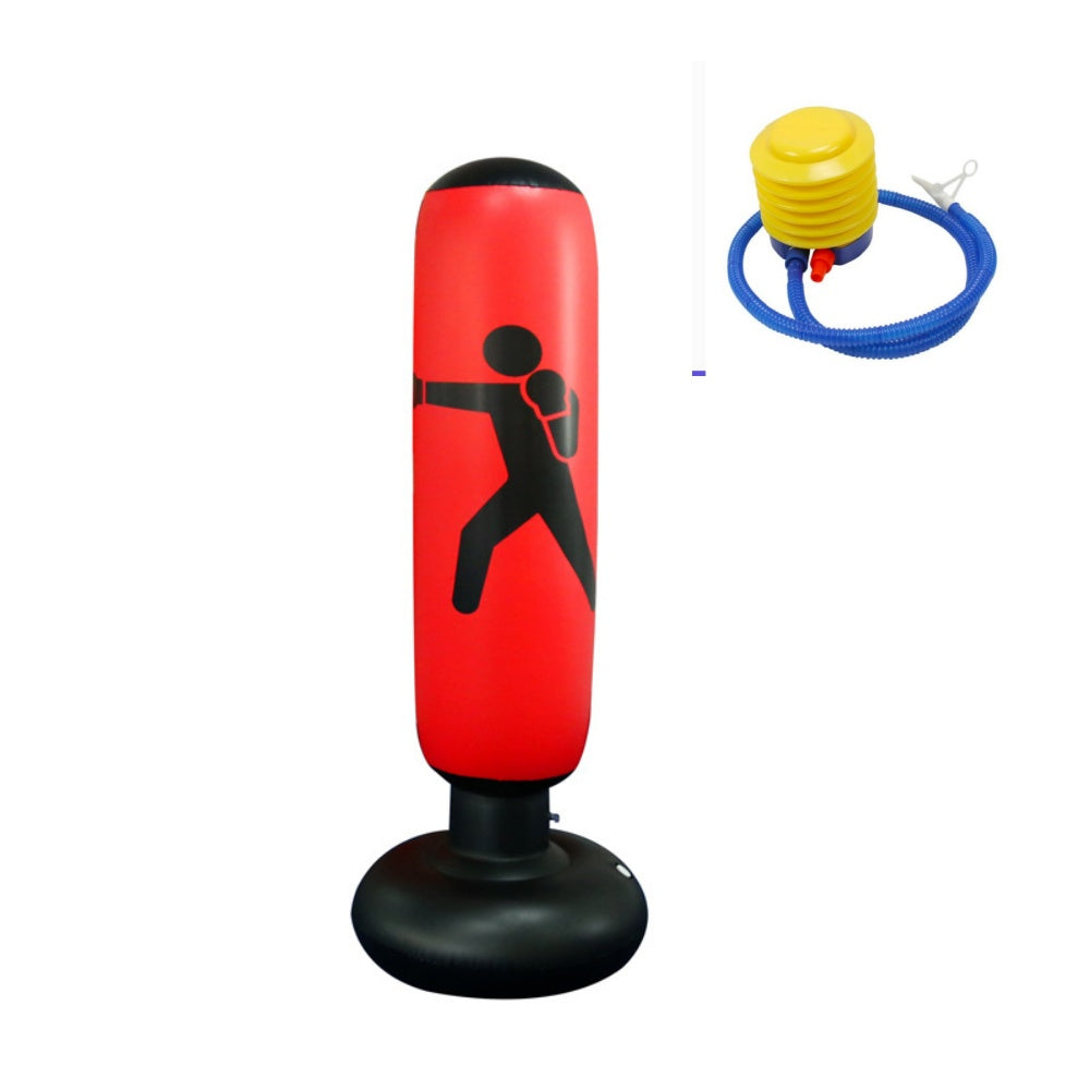 Inflatable Boxing Punching Column, Fitness Standing Sandbag with Vent