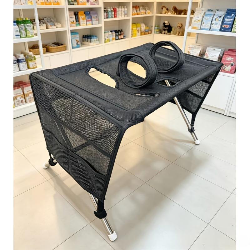 Stainless Steel Detachable Pet Bed with Soft Cloth Cover for Cats and Dogs