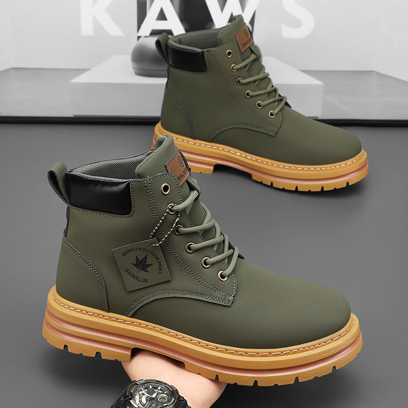 Men's Winter Workwear Boots In British Martin Style