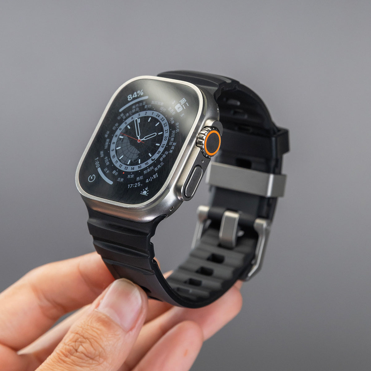 Silicone Sports Watch Strap for 44 to 49mm Watches