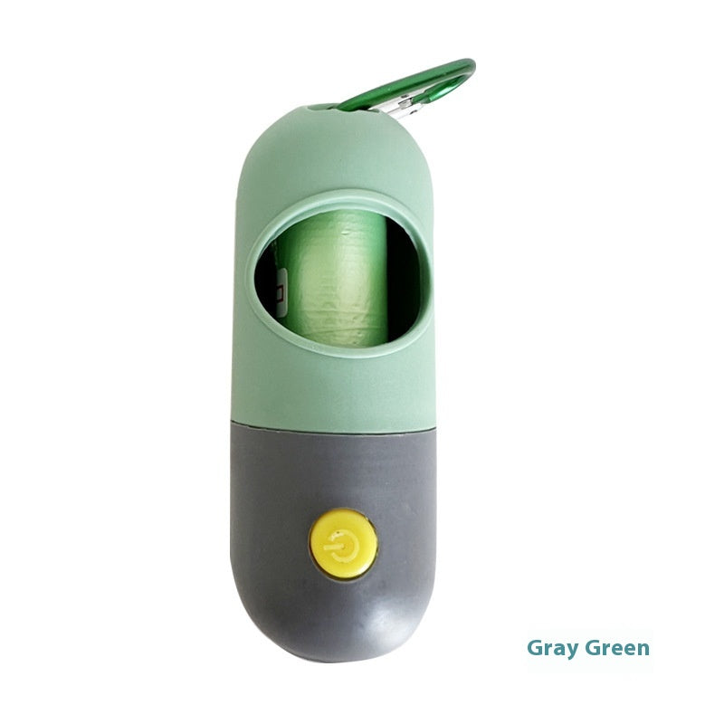 LED Light Pet Waste Bag Dispenser with Bags for Dogs and Cats