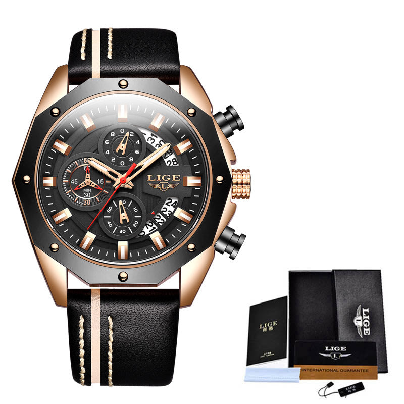 Men's Silicone Sport Quartz Watch, Luxury Look Casual Wristwatch