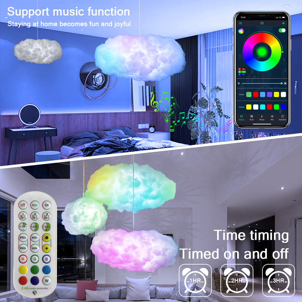 USB Cloud Light With App Control And Music Sync Lightning Effect