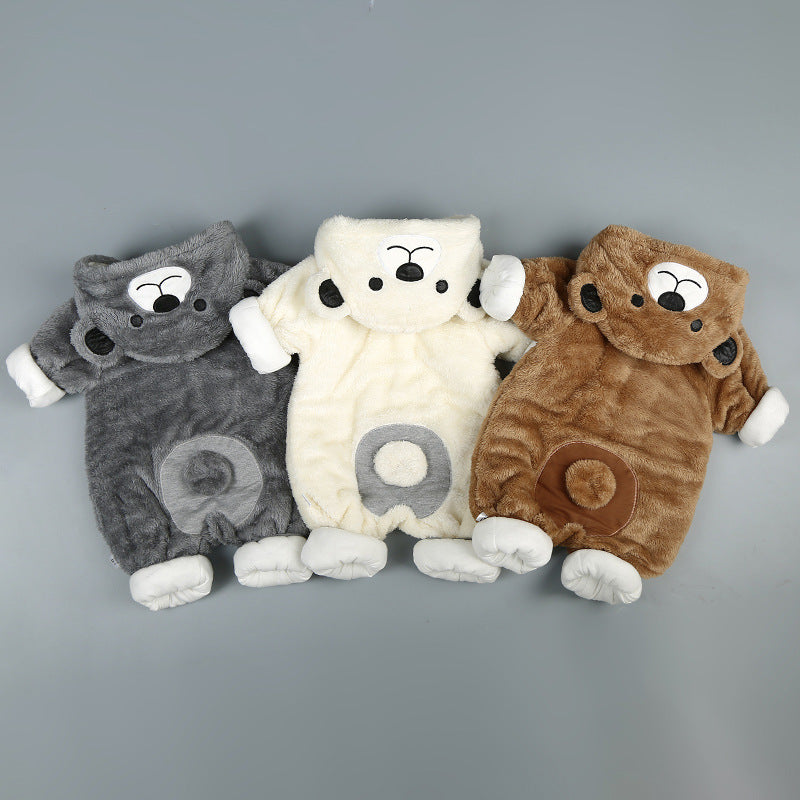 Baby Plus-Velvet Cotton Romper for Winter, 66 to 90cm
