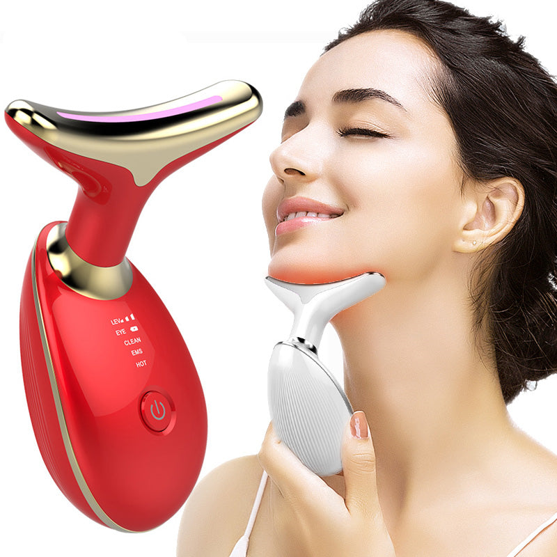 EMS Microcurrent Neck Beauty Device, Warm Massage Tool